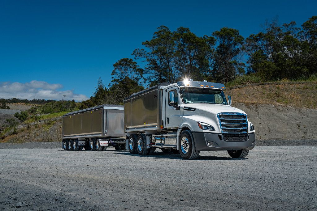 2024 Freightliner Cascadia 126 6x4 Alloy Bulk Tipper with Trailer 