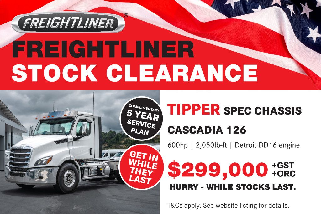 2024 Freightliner Cascadia 126 Tipper spec  