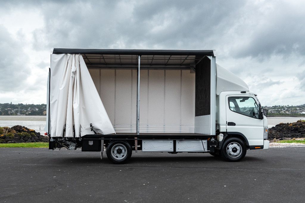 2025 FUSO eCanter Electric Curtainsider -100% EV