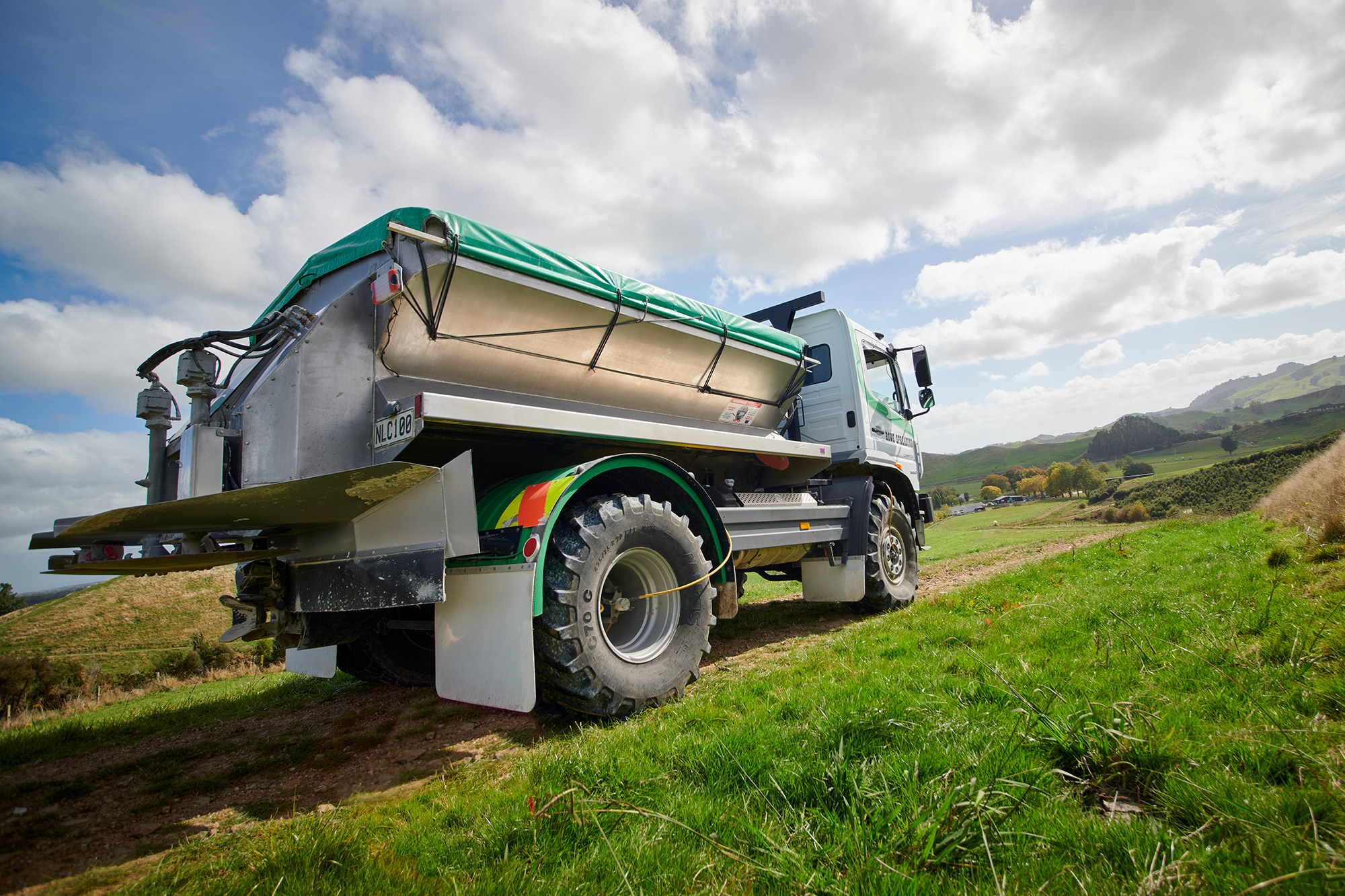 Bowe Spreading uses its Mercedes-Benz Atego 12 hours a day