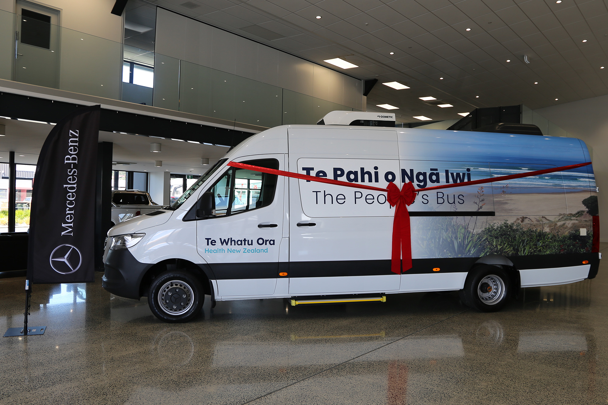 The Mercedes-Benz Sprinter is a fully equipped diagnostic clinic 