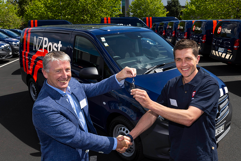 Keith Andrews provided electric vans to NZ Post