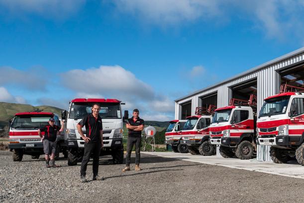 Wairarapa Weedsprayers’ Canter 4WD light duty trucks.