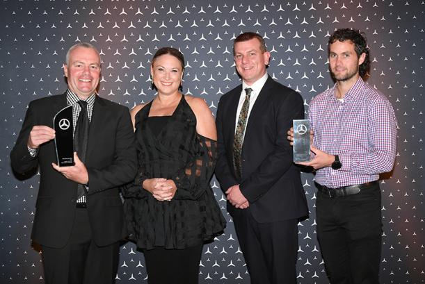 Keith Andrews staff with their Mercedes-Benz awards