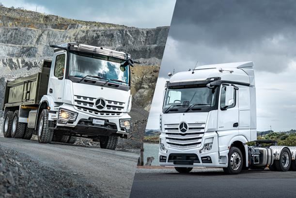 The Mercedes-Benz Arocs and Actros 