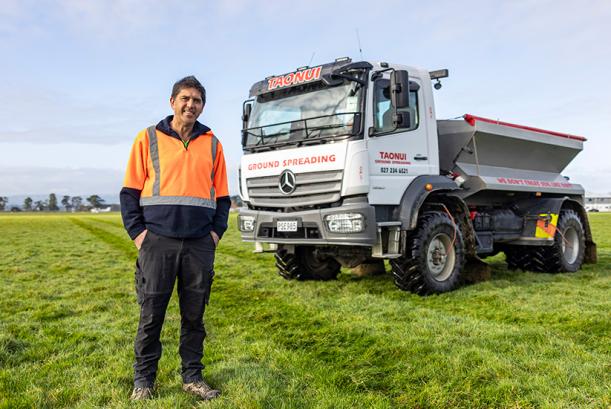 The Mercedes-Benz Atego used as a groundspreader